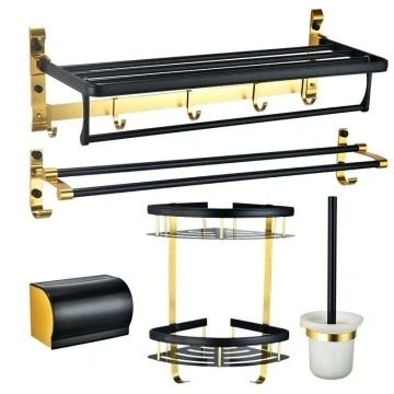 bathroom accessories BLACK